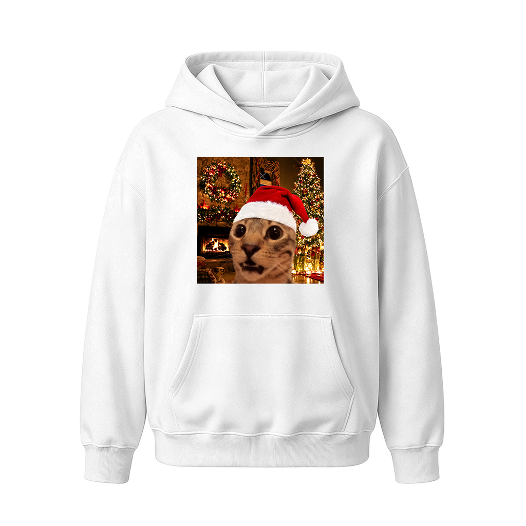 Funny Christmas Cat Oversized T-shirt