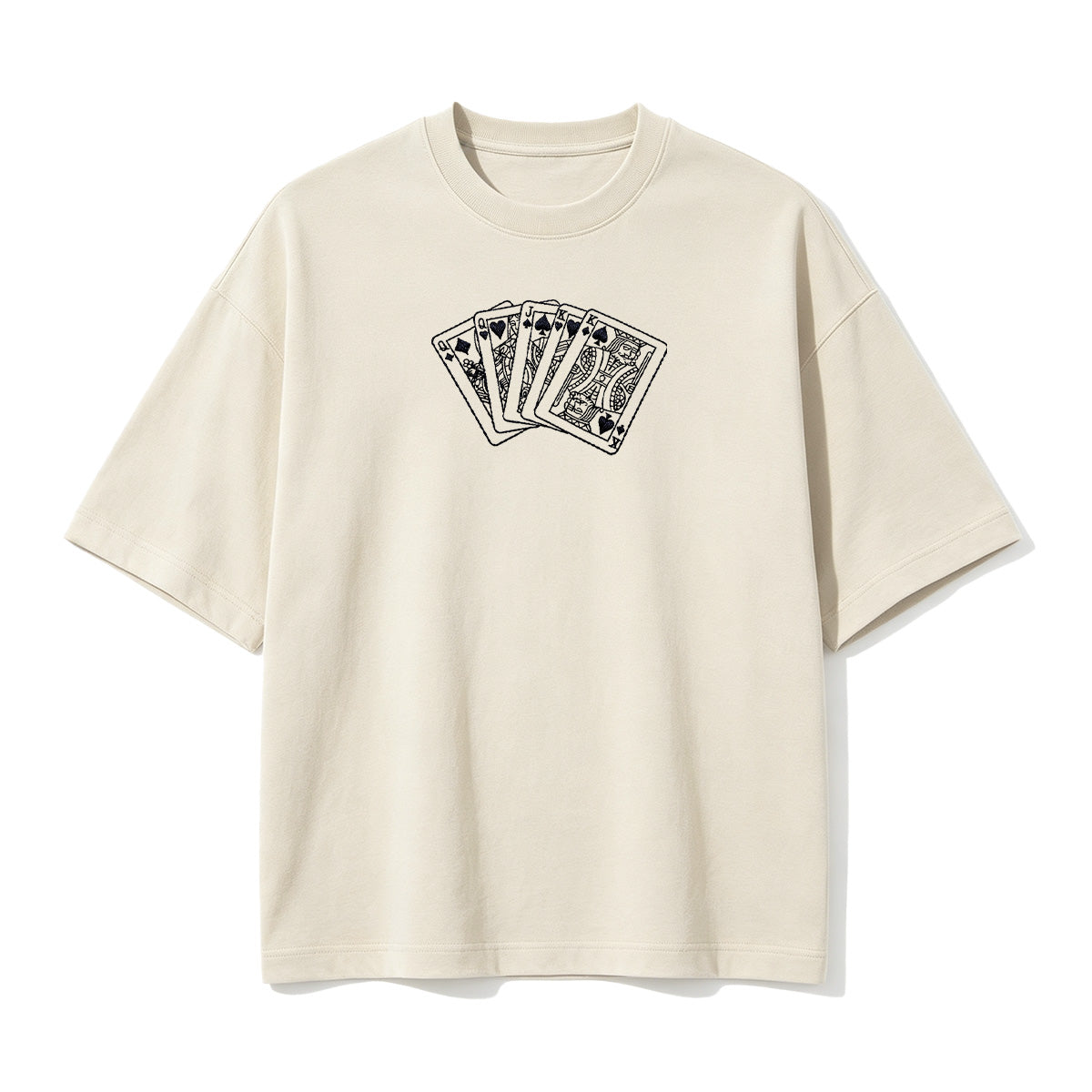 Embroidered Poker King T-shirt