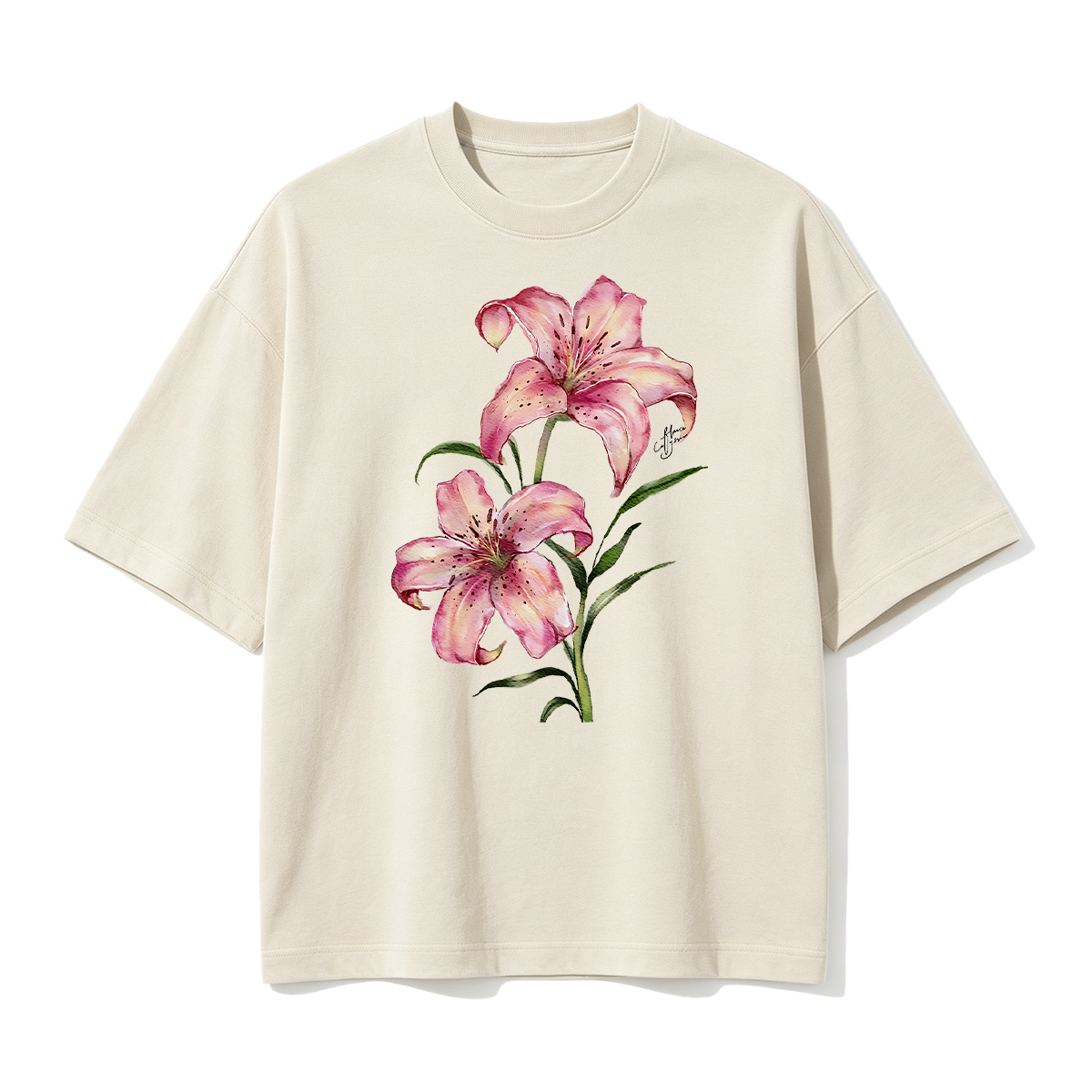 Watercolor lily flowers T-shirt