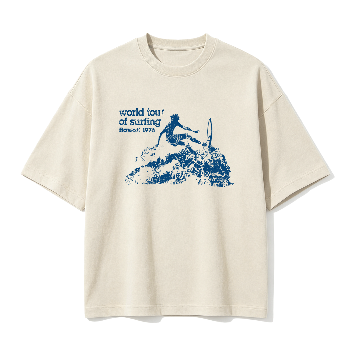world tour of surfing Hawaii 1976 T-shirt