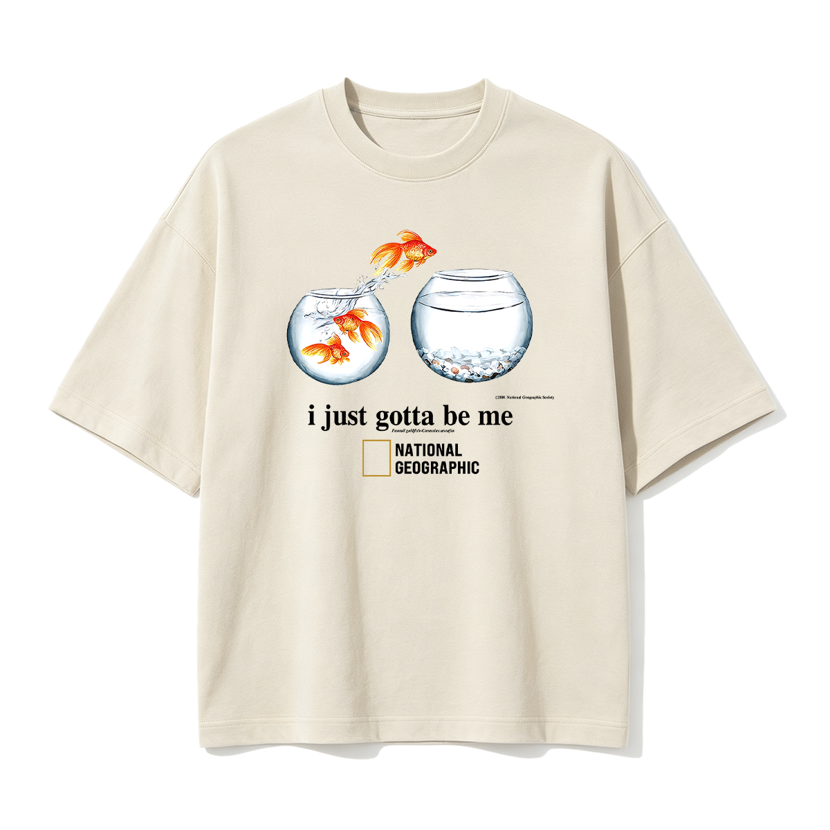 I Just Gotta Be Me Flying Goldfish Oversized T-shirt