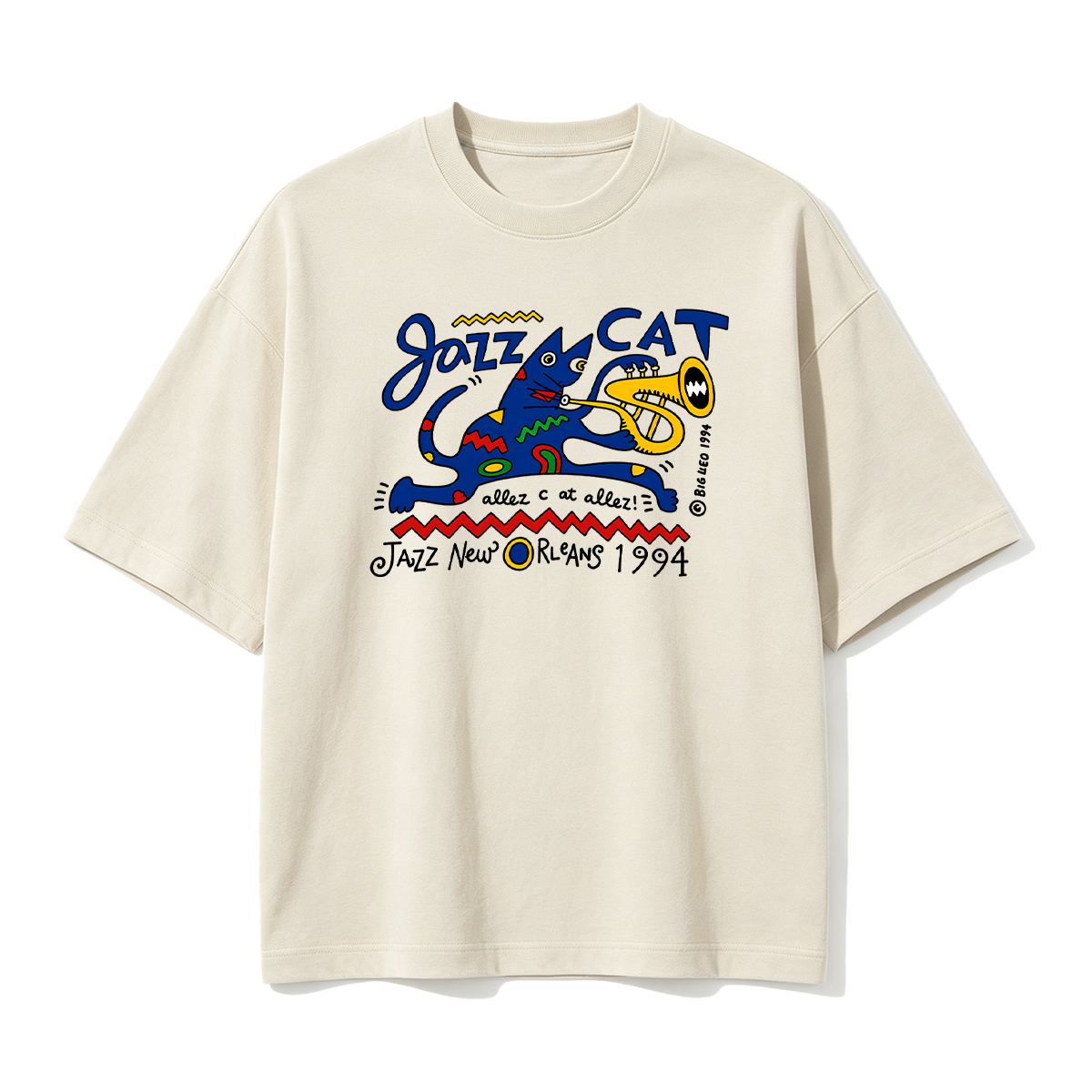 Jazz Cat Oversized T-shirt