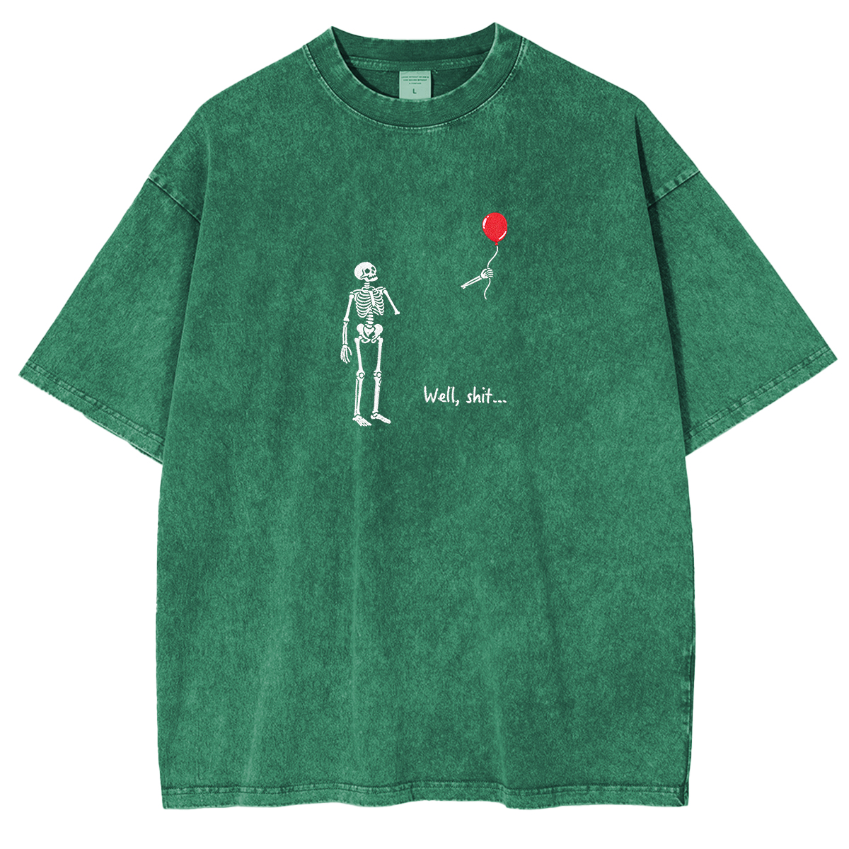 Embroidered Halloween  Weashed Shrit