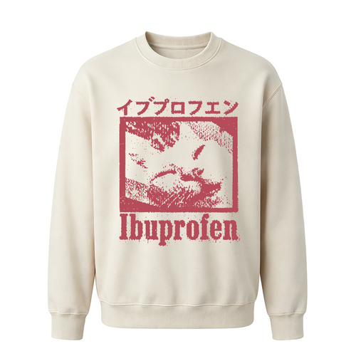 Cat Ibuprofen Oversized T-shirt