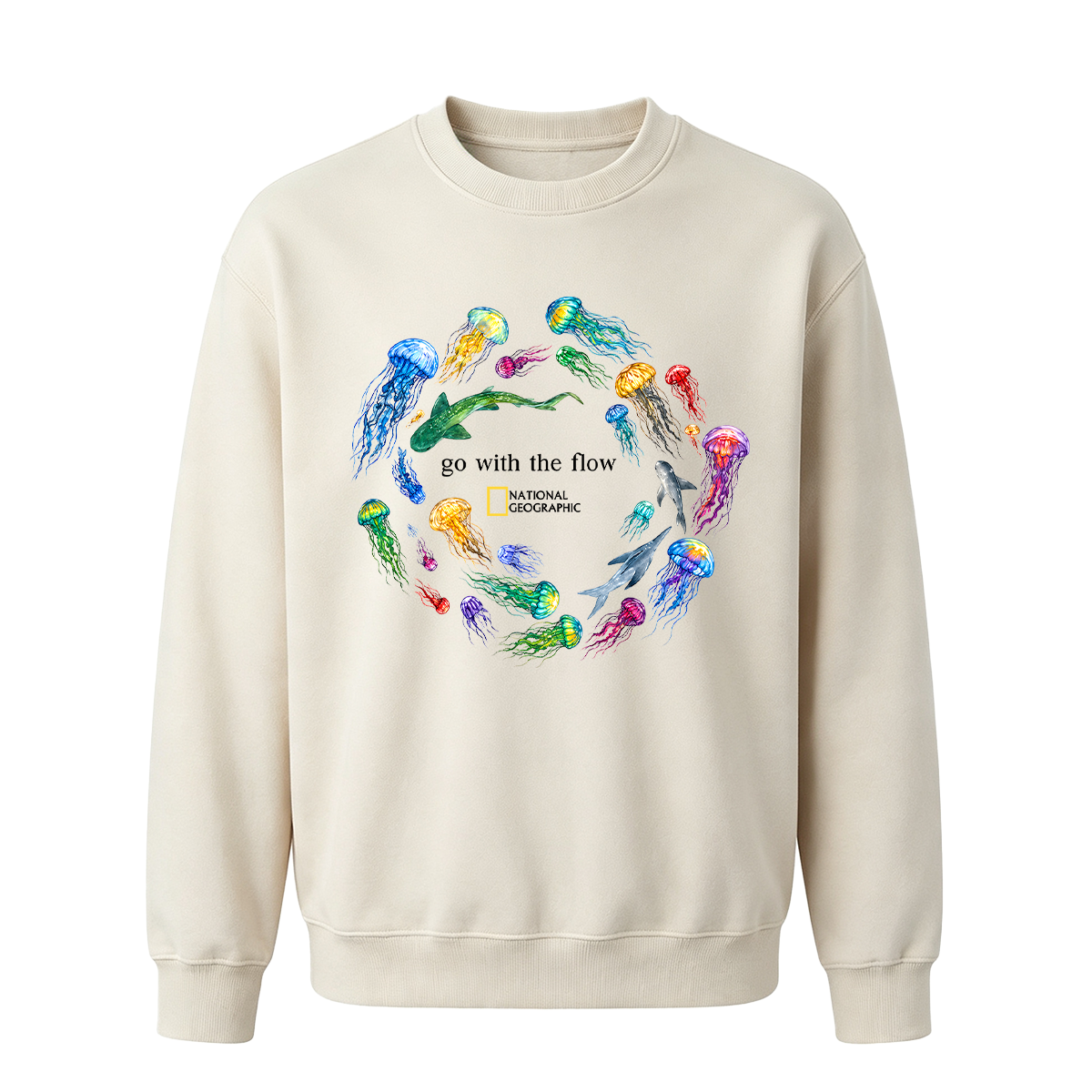 Marine Animals 'Go With The Flow Oversized T-shirt