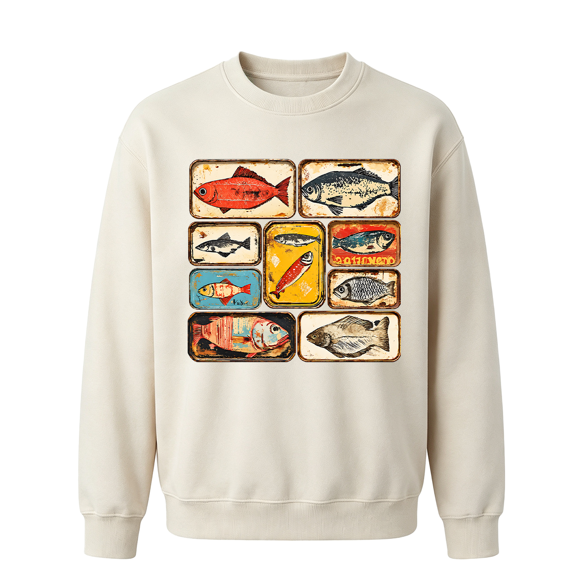 Vintage Tinned Fish Oversized T-shirt