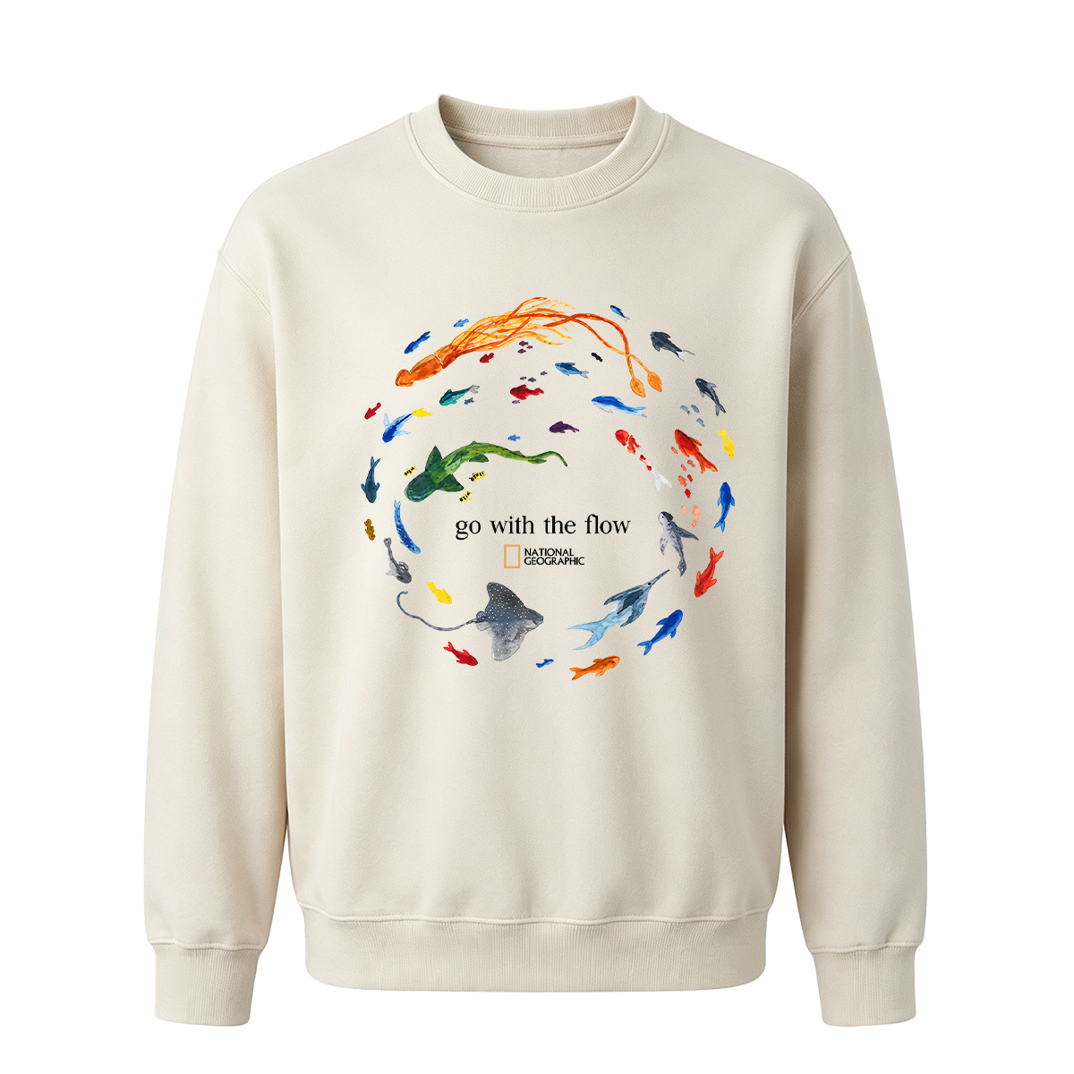 Marine Animals 'Go With The Flow Oversized T-shirt