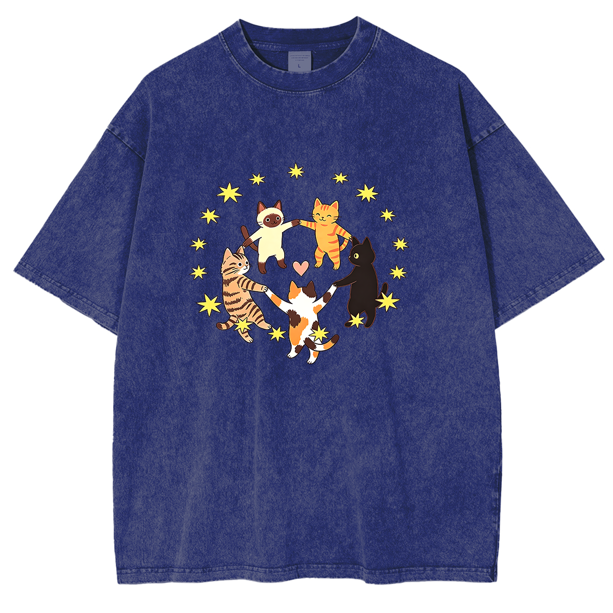 Dancing Cats Washed T-shirts