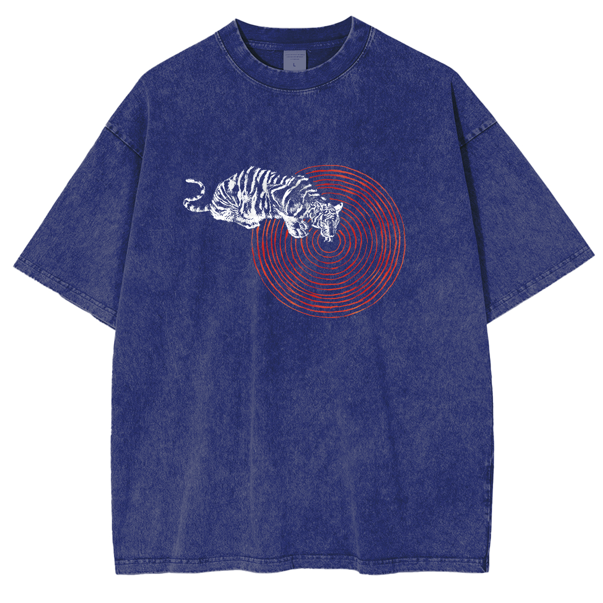 Mconcentric circle Washed T-shirts