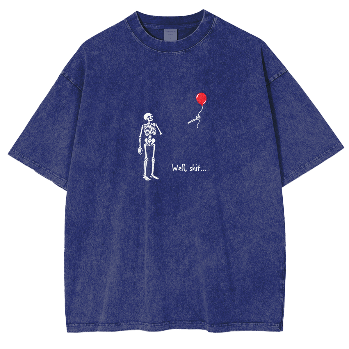 Embroidered Halloween  Weashed Shrit