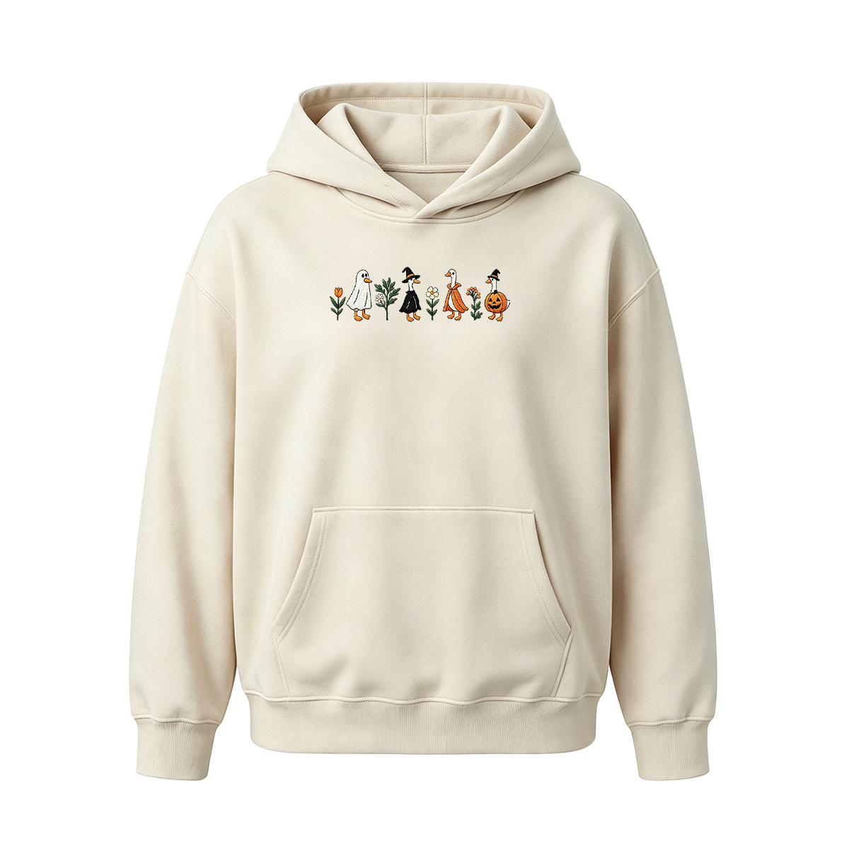 Embroidered Spooky Goose Halloween Hoodie