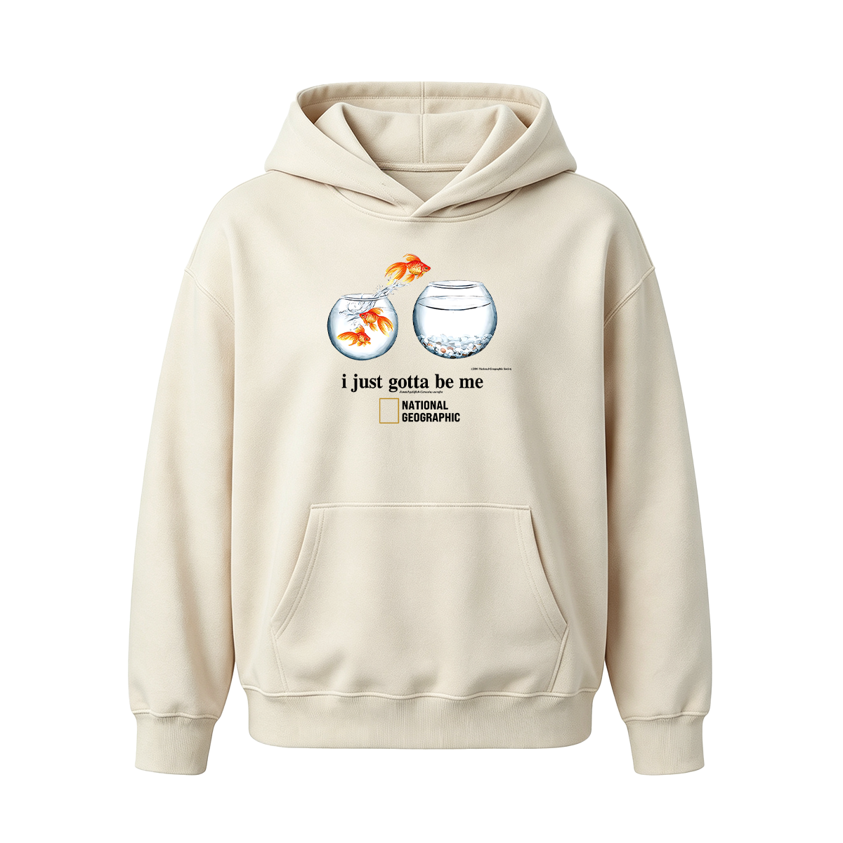 I Just Gotta Be Me Flying Goldfish Oversized T-shirt
