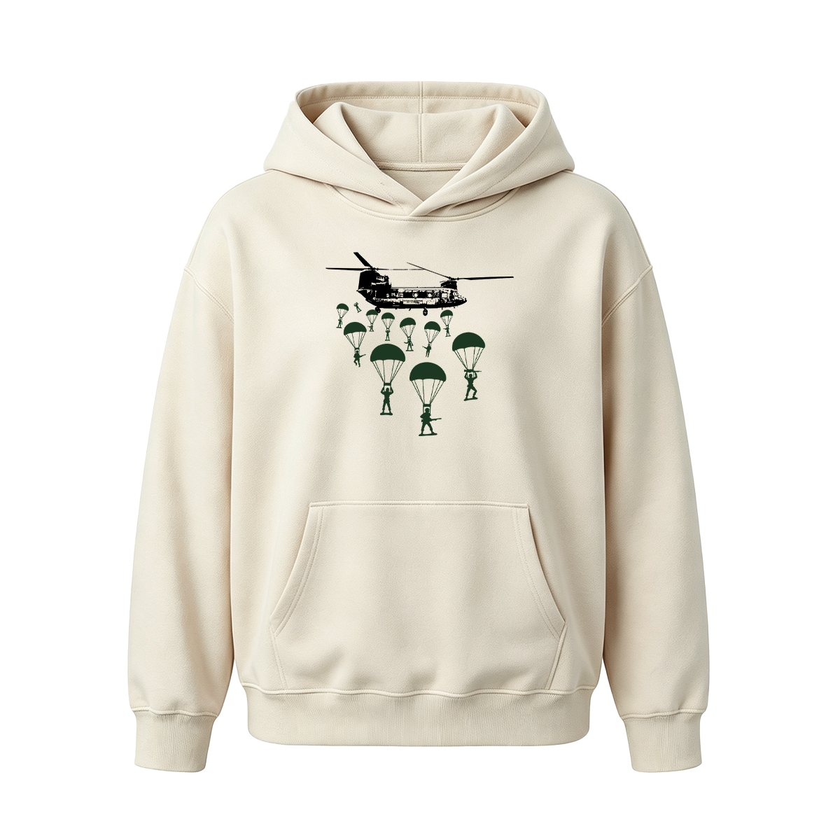Paratroopers With Chinook Helicopter Oversized T-shirt