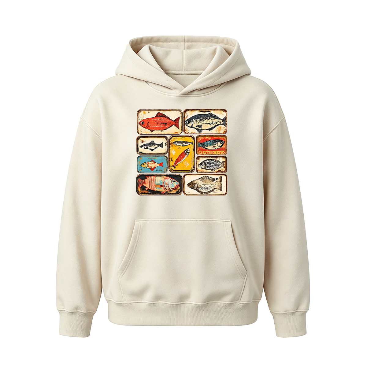 Vintage Tinned Fish Oversized T-shirt