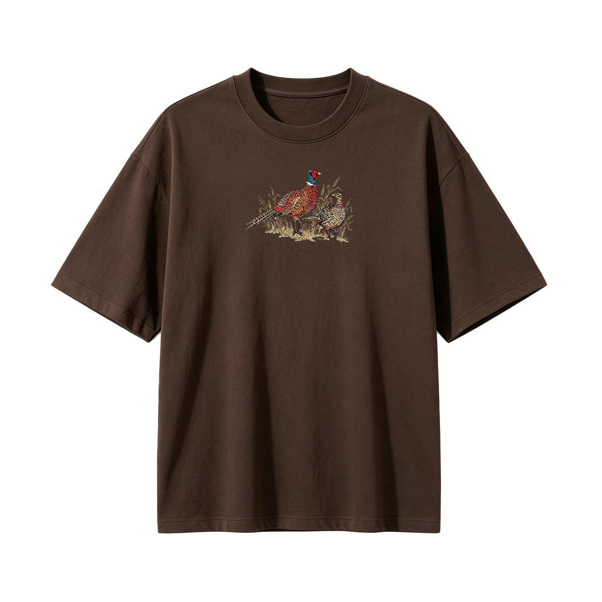 Embroidered Pheasant  T-shirt