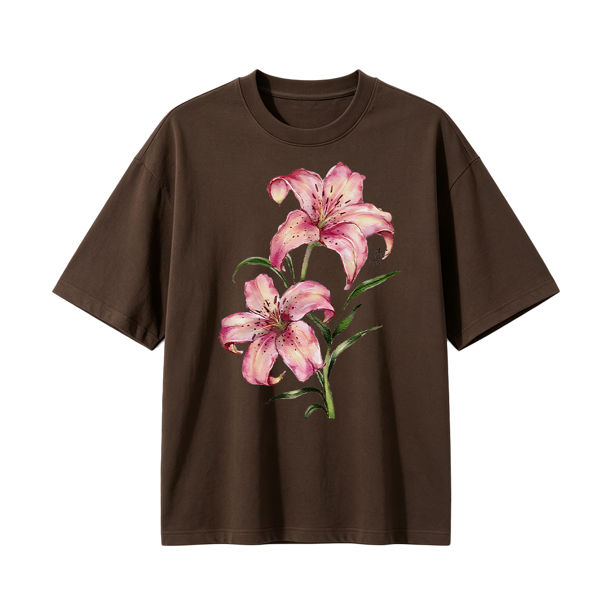 Watercolor lily flowers T-shirt
