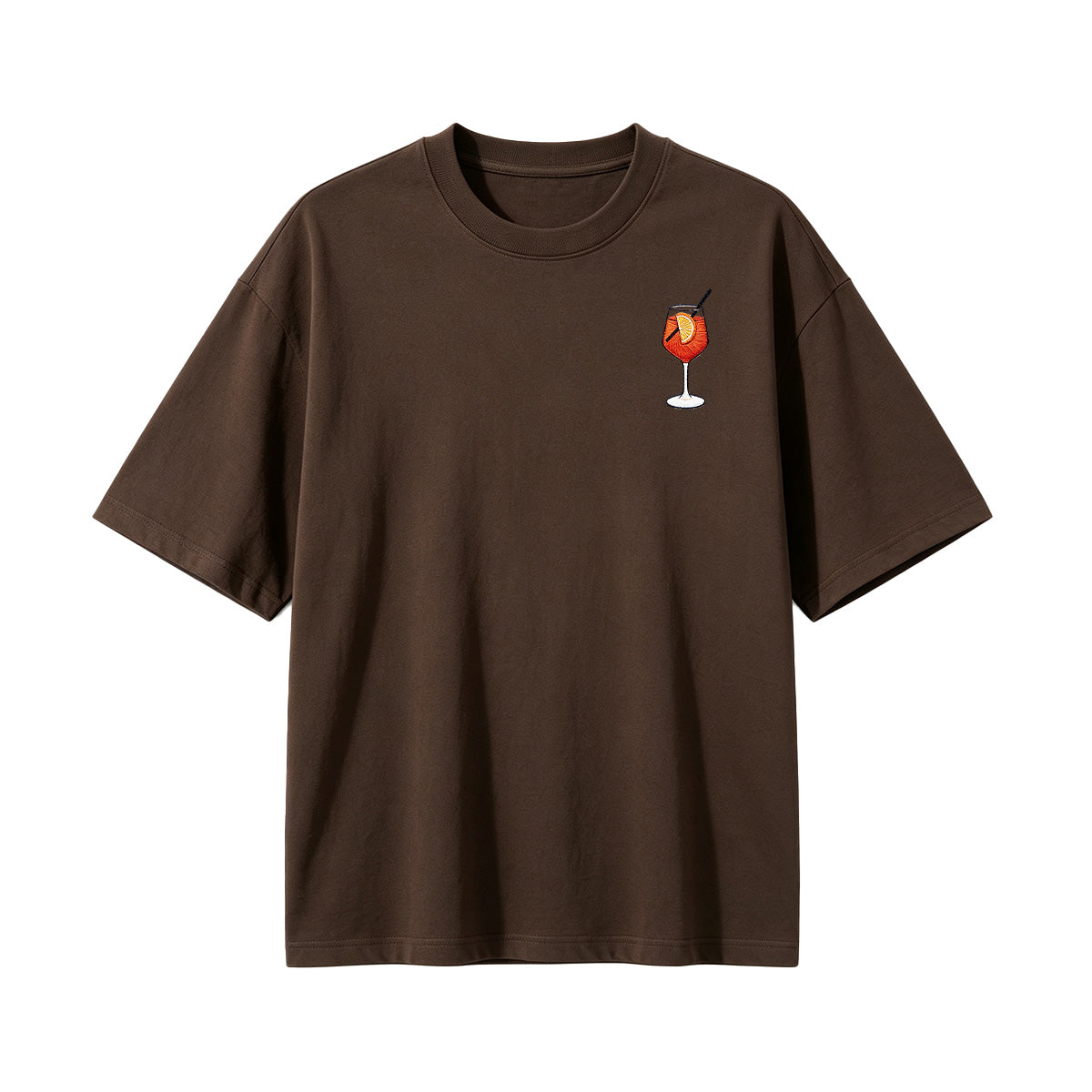 Embroidered Aperol Spritz T-shirt