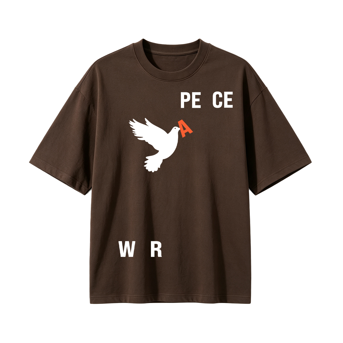 Peace & War Cotton Oversized T-shirt