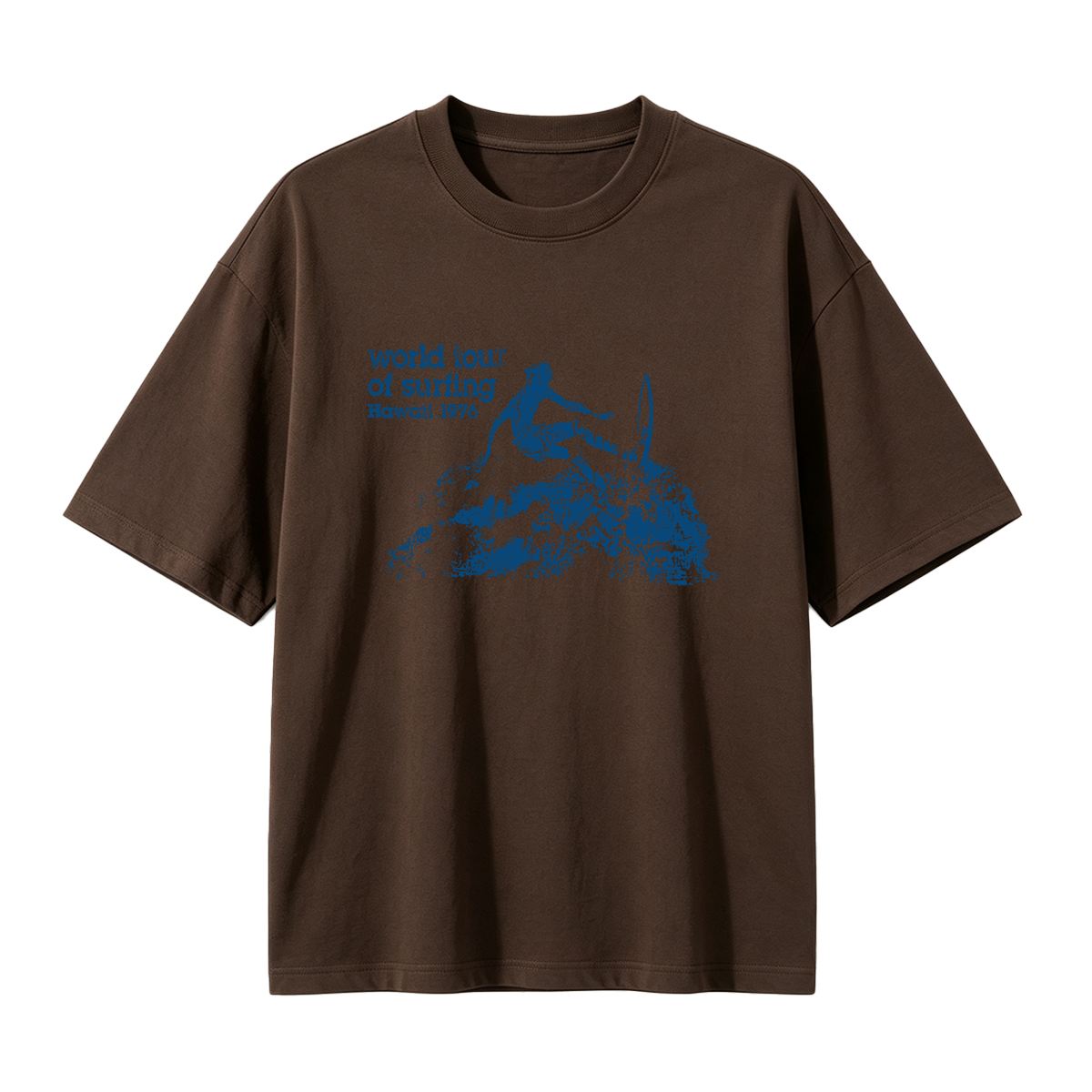 world tour of surfing Hawaii 1976 T-shirt