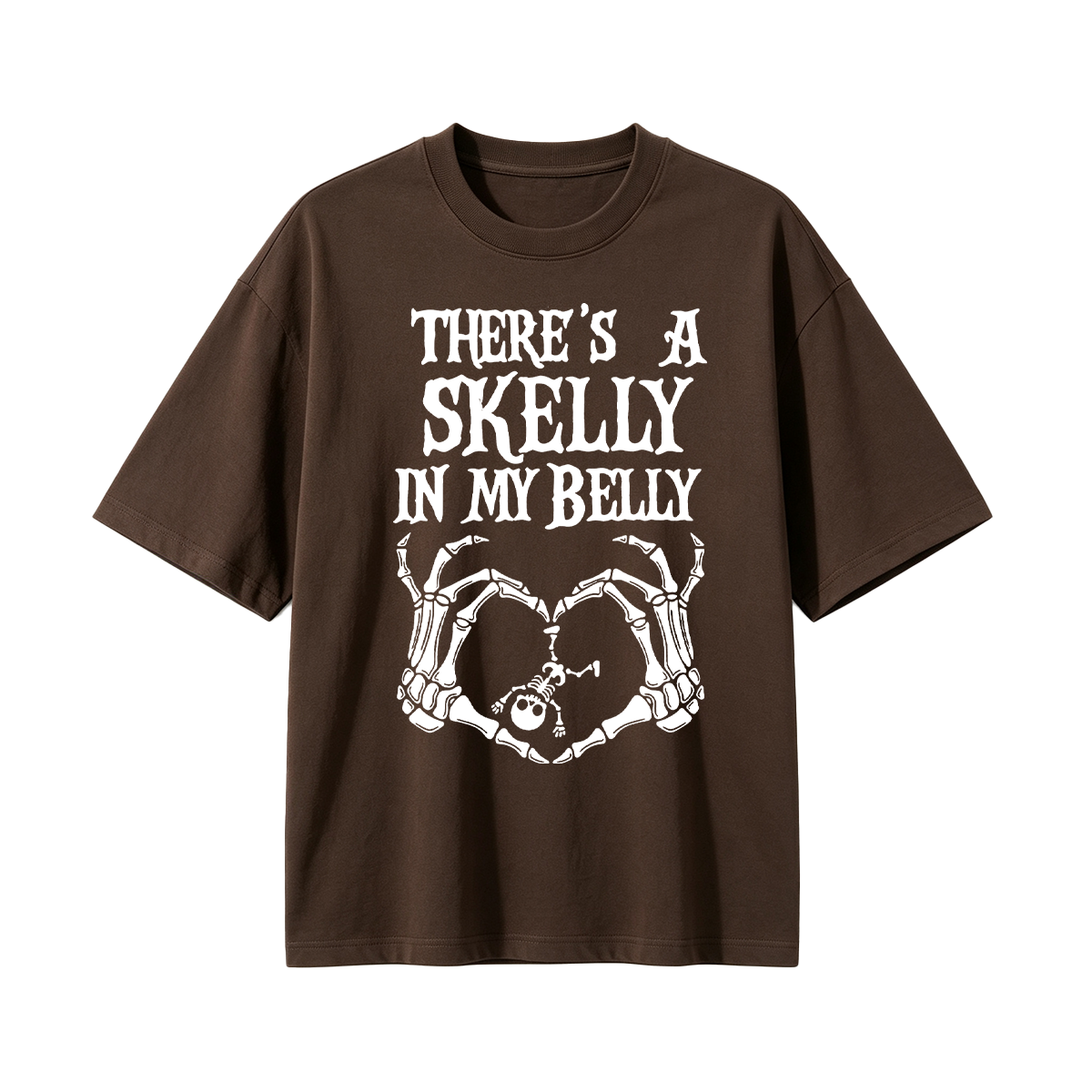 There's Skelly in My Belly Halloween T-shirt