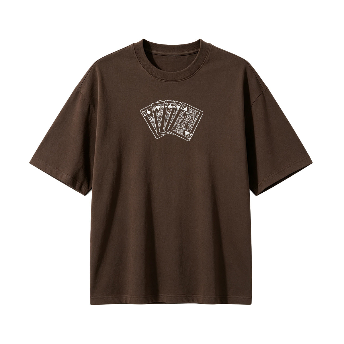 Embroidered Poker King T-shirt