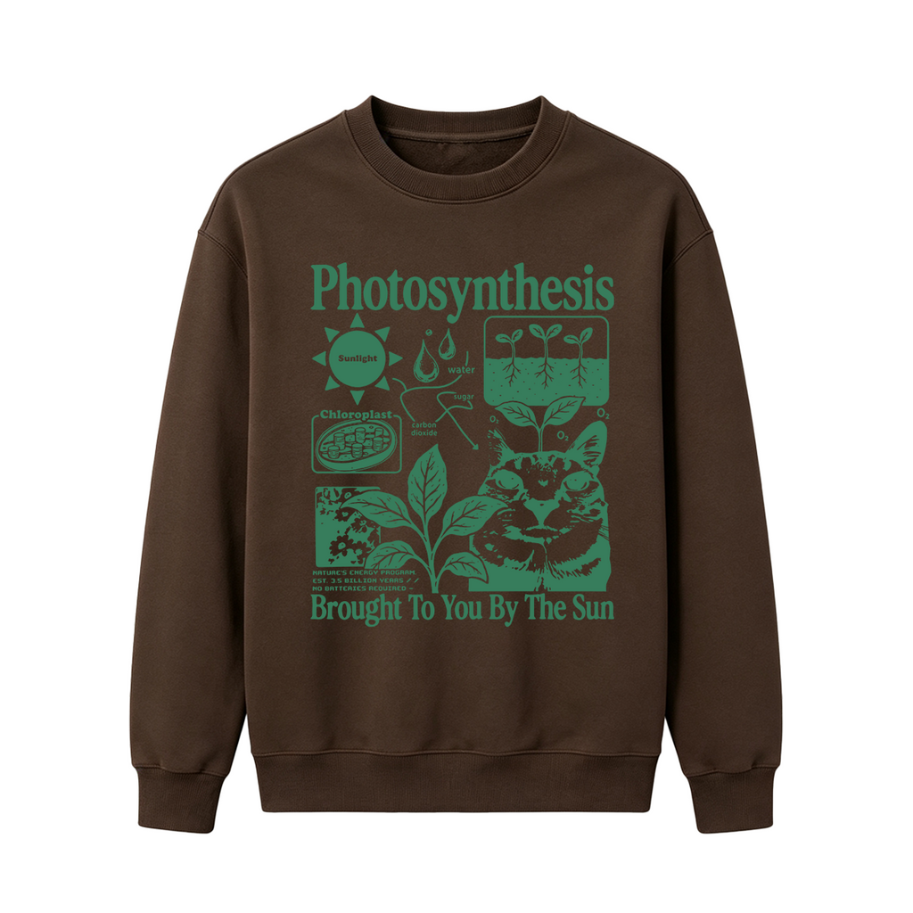 Photosynthesis Cat Oversized T-shirt