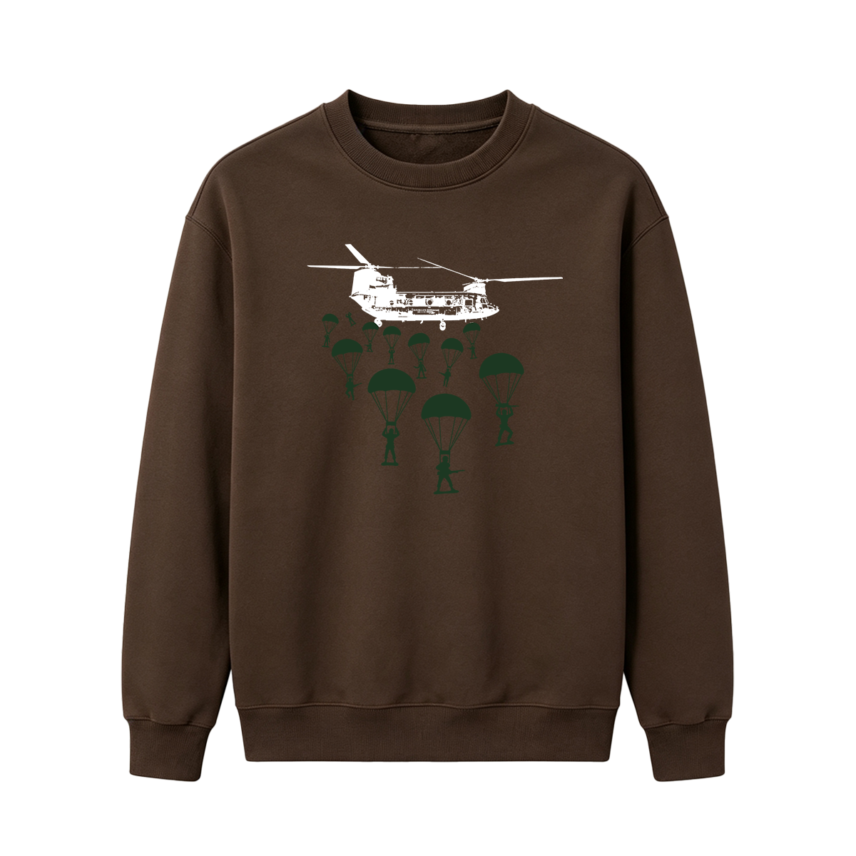 Paratroopers With Chinook Helicopter Oversized T-shirt