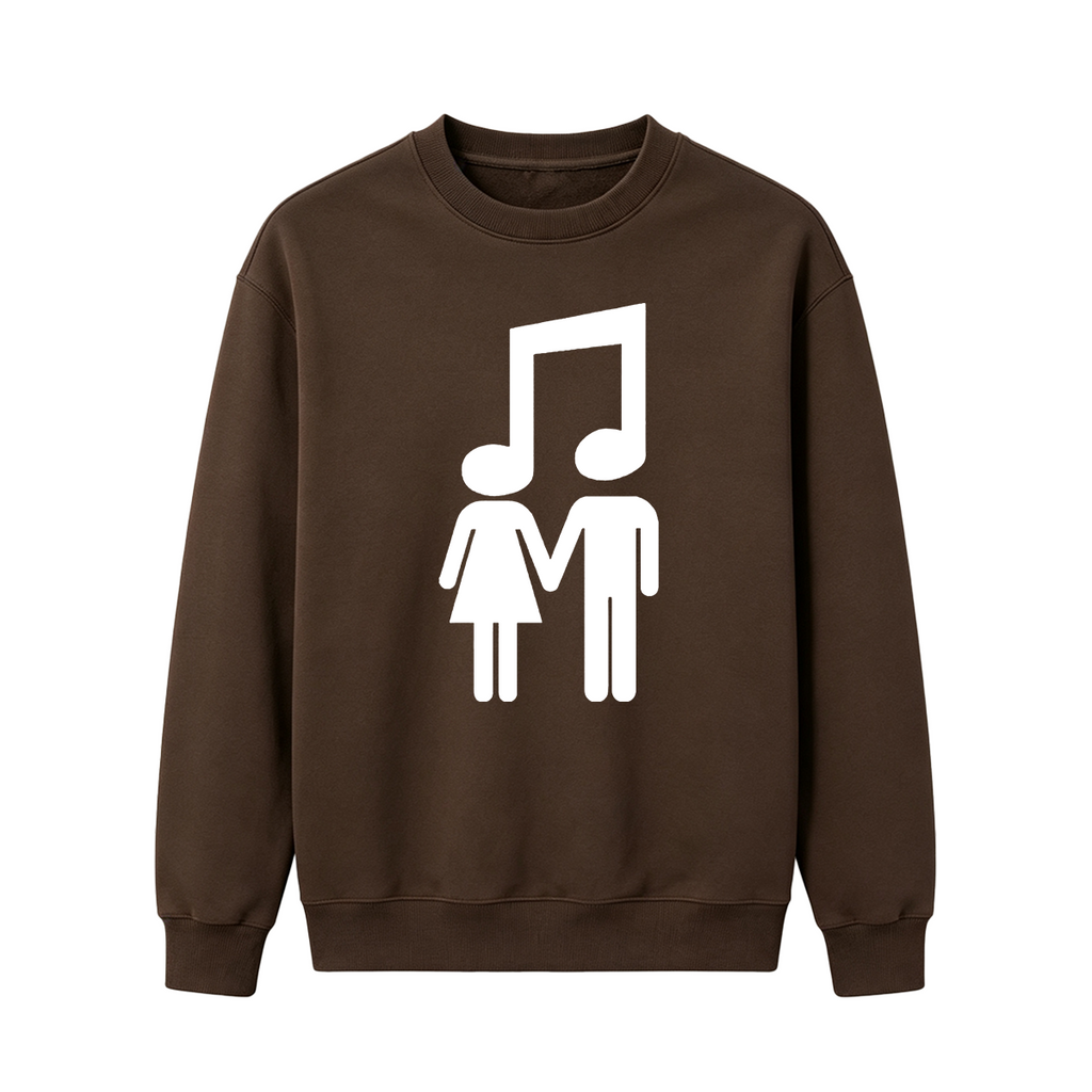 Music Note Couple Oversized T-shirt