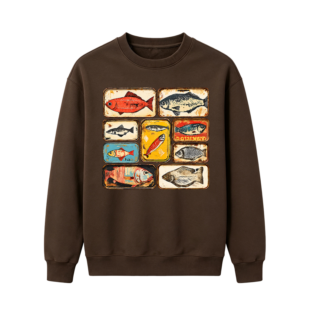 Vintage Tinned Fish Oversized T-shirt