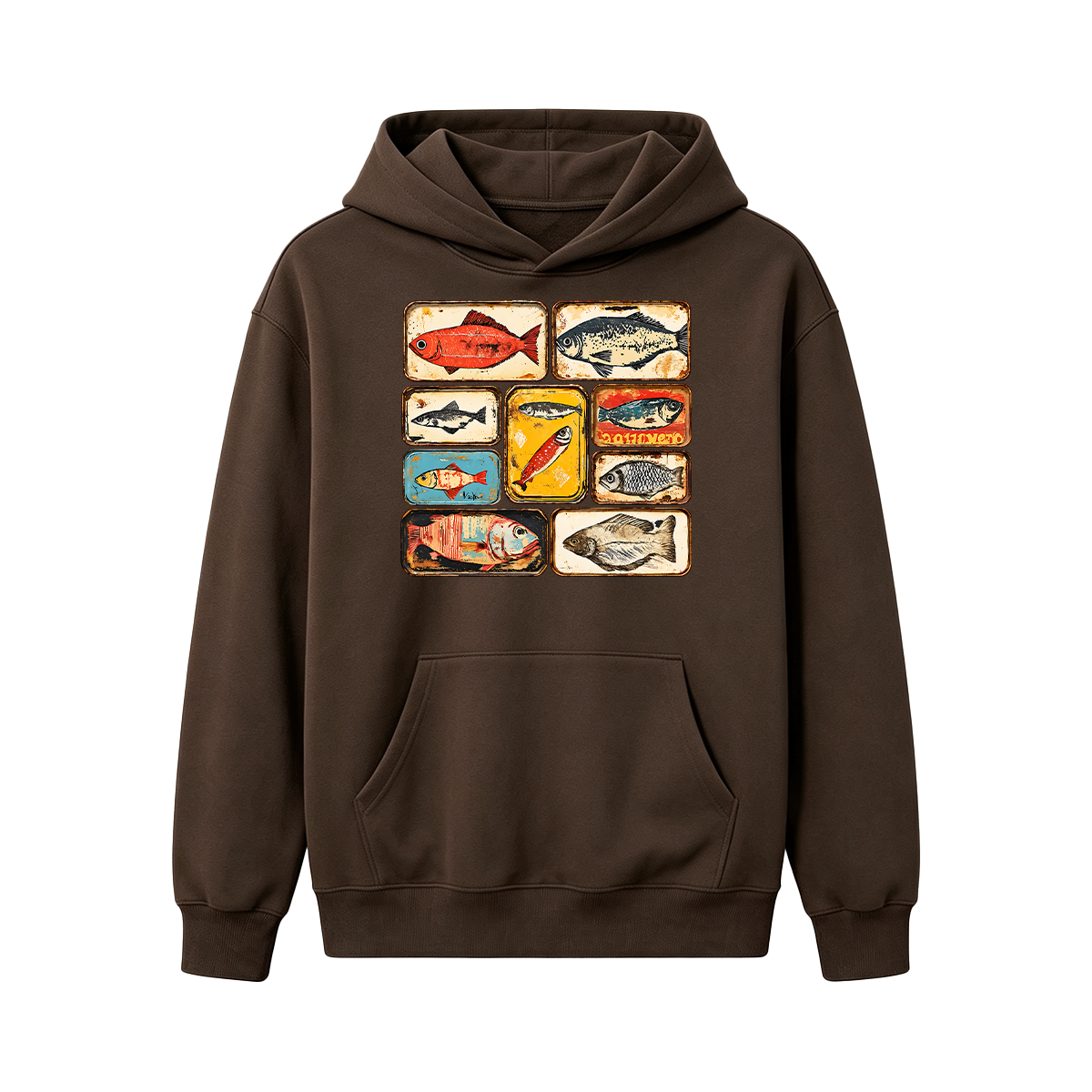 Vintage Tinned Fish Oversized T-shirt