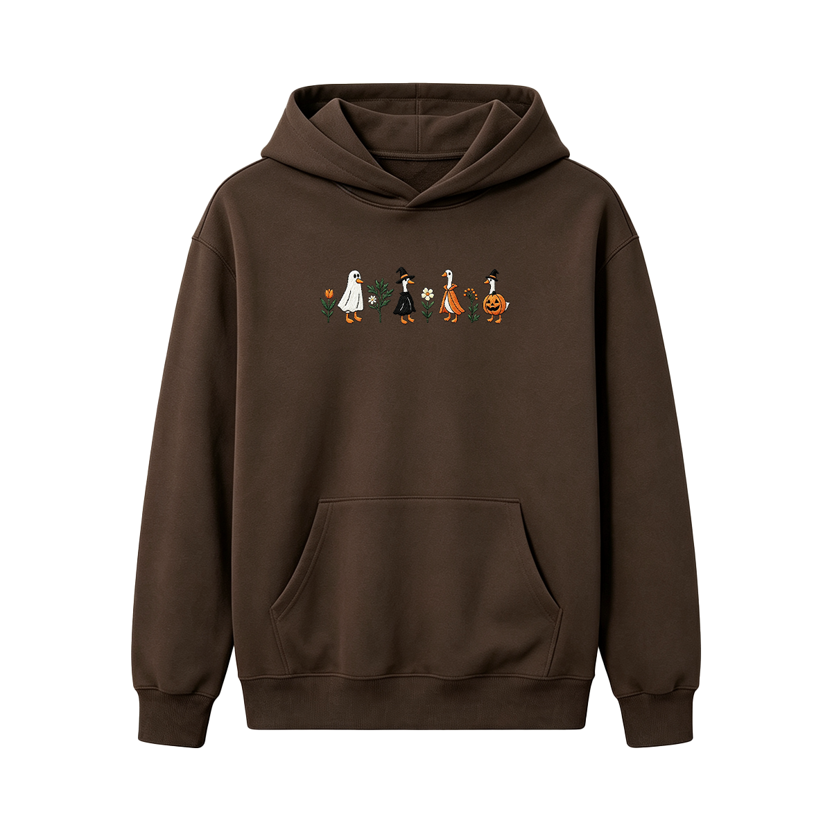Embroidered Spooky Goose Halloween Hoodie