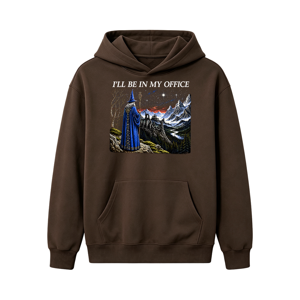 I'll Be In My Office Funny Wizard Fantasy Magic Oversized T-shirt