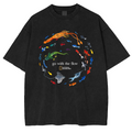 Marine Animals 'Go With The Flow Washed T-shirts