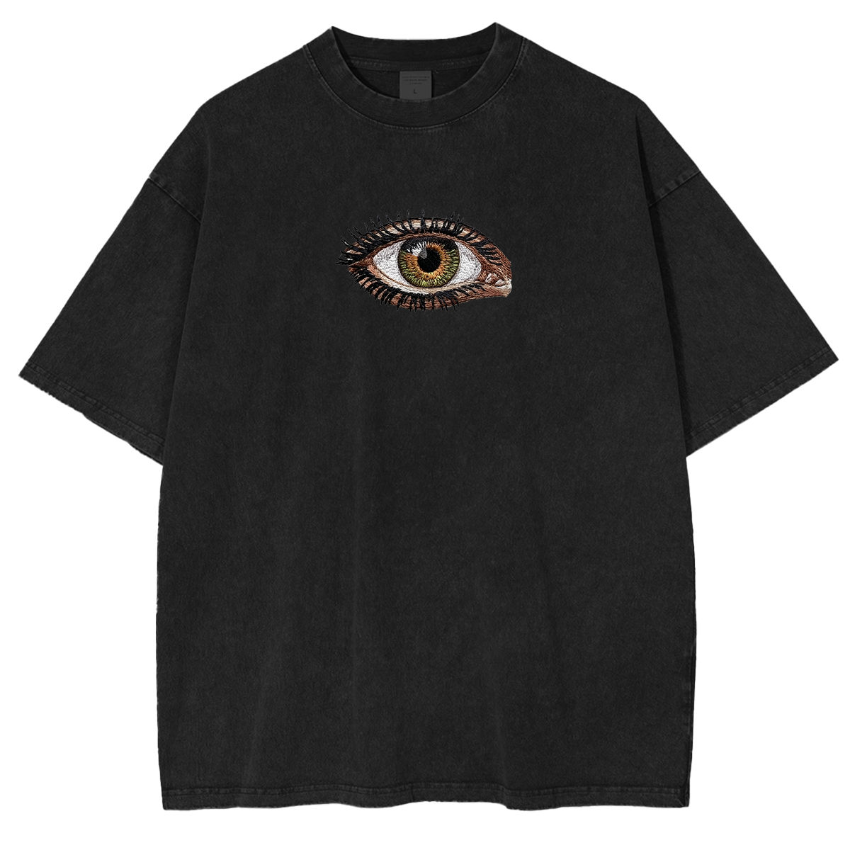 Embroidered Third Eye Washed T-shirt
