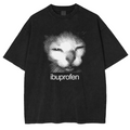 Funny Cat Washed Shrit