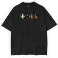 Embroidered Spooky Goose Halloween Weashed Shrit