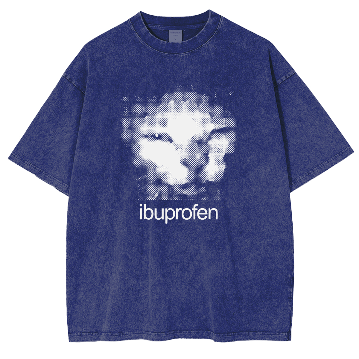 Funny Cat Washed Shrit