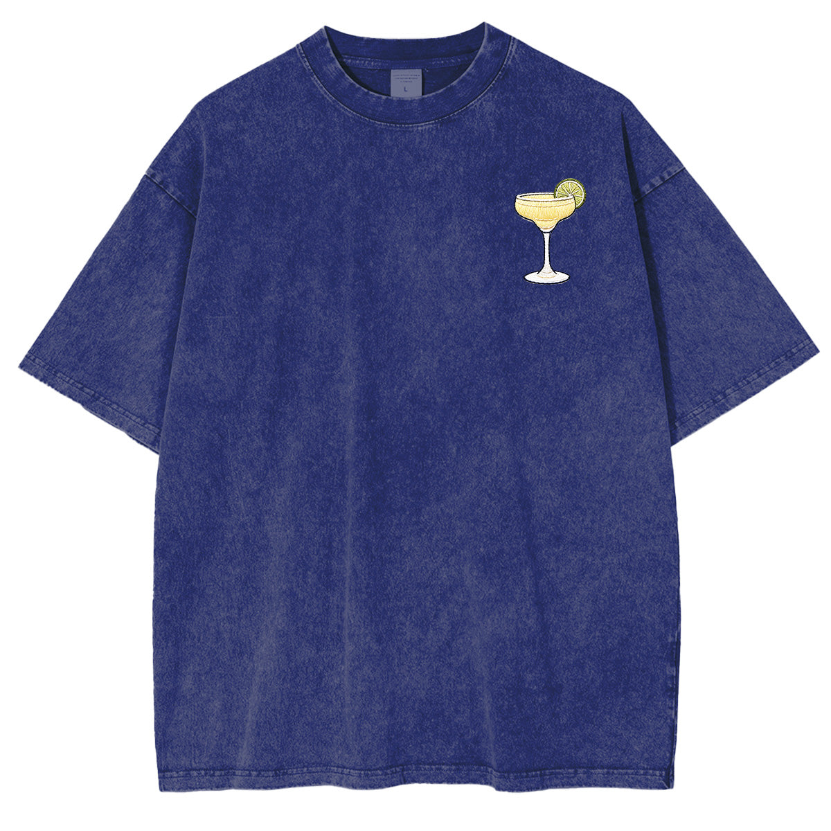 Embroidered Margarita  Washed T-shirt