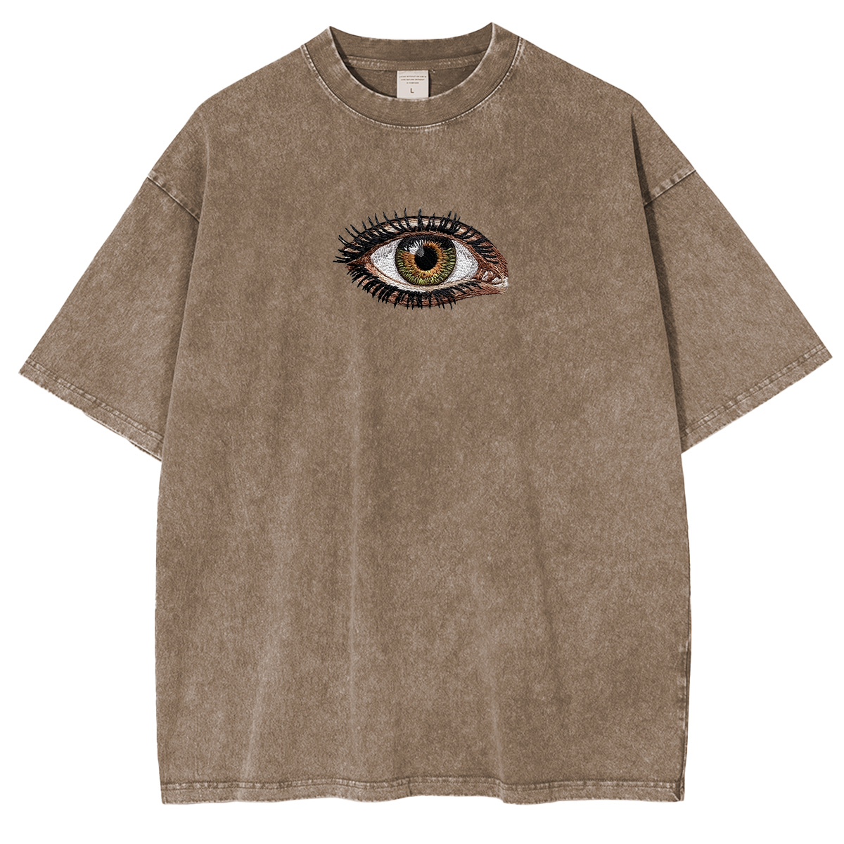 Embroidered Third Eye Washed T-shirt