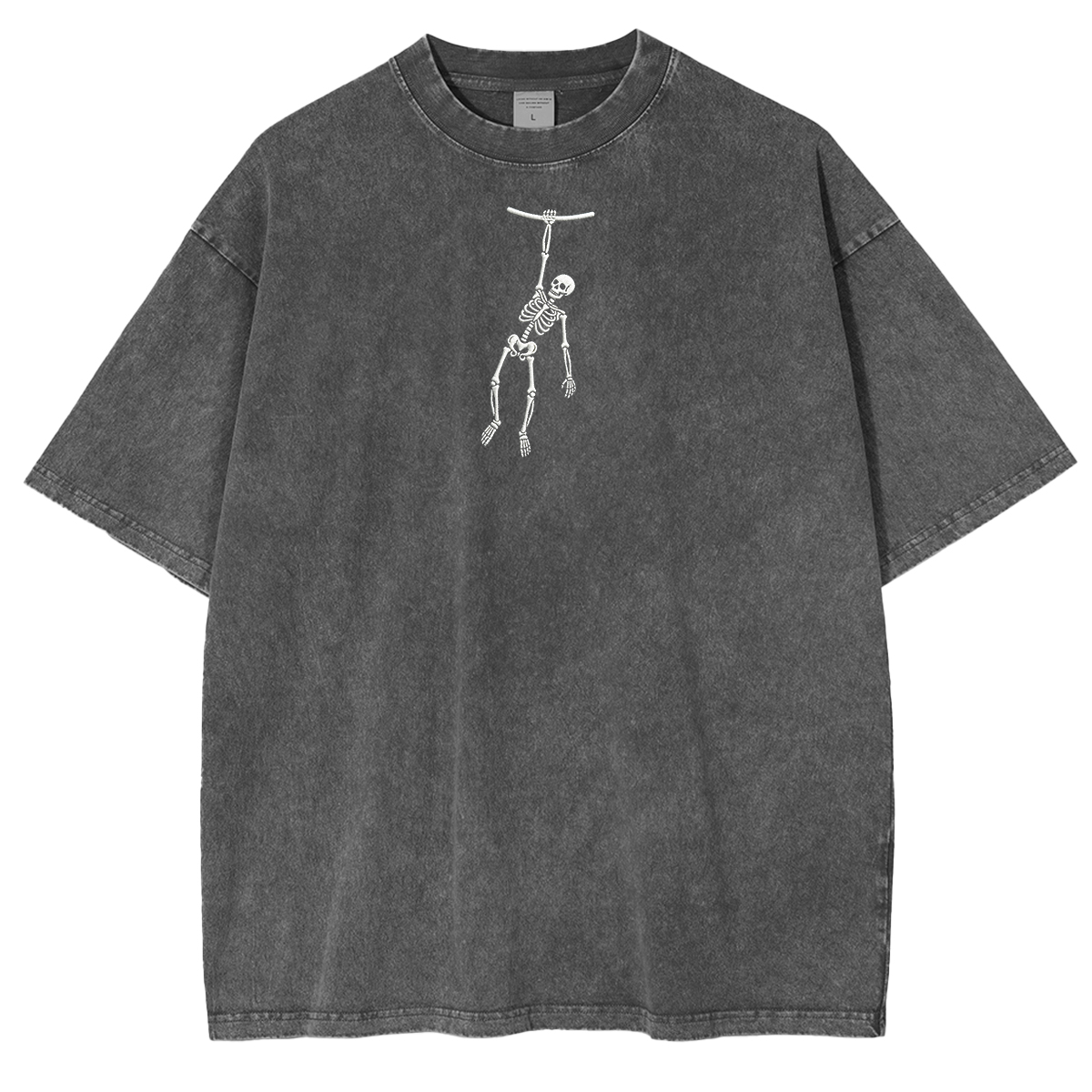 Spooky Season Skeleton Embroidered Halloween Weashed Shrit