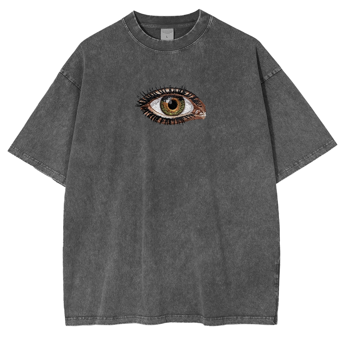 Embroidered Third Eye Washed T-shirt