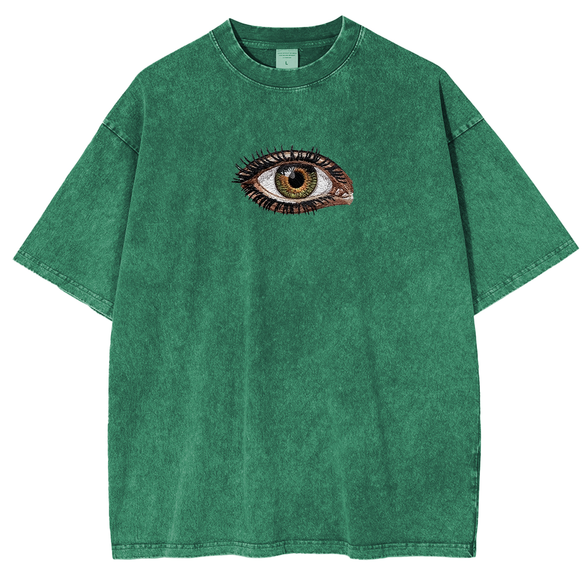 Embroidered Third Eye Washed T-shirt
