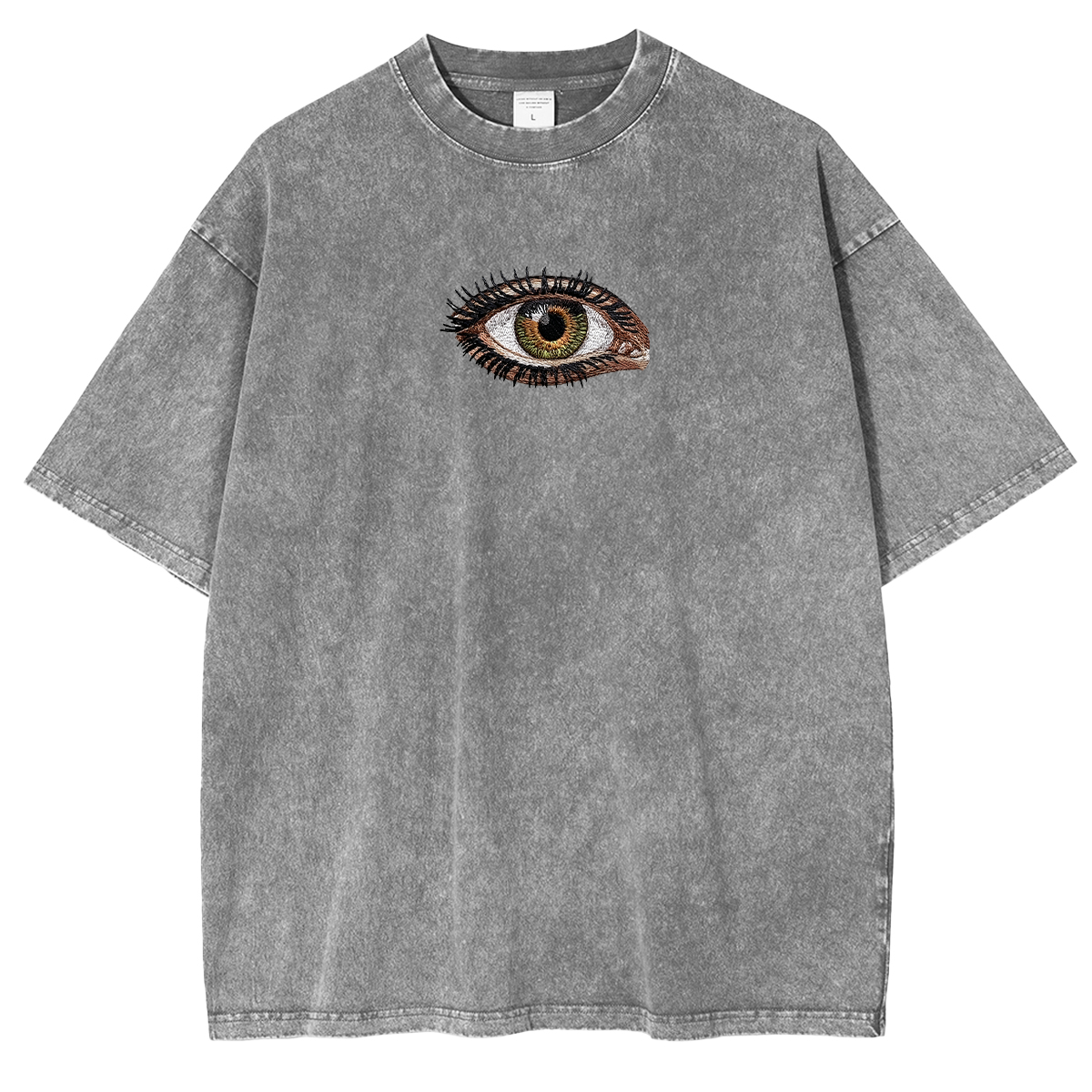 Embroidered Third Eye Washed T-shirt