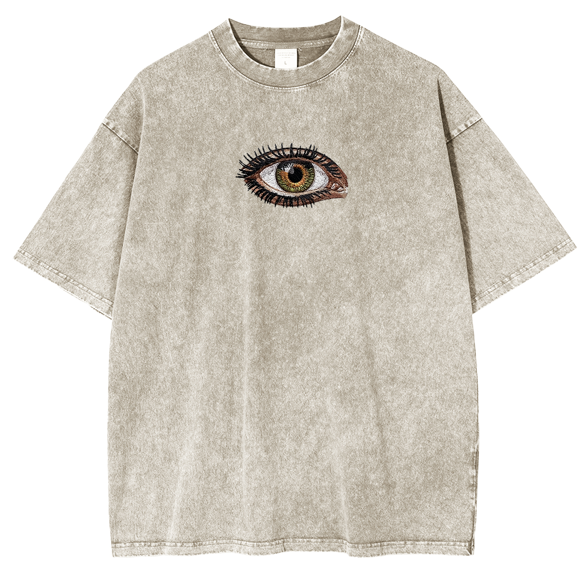 Embroidered Third Eye Washed T-shirt