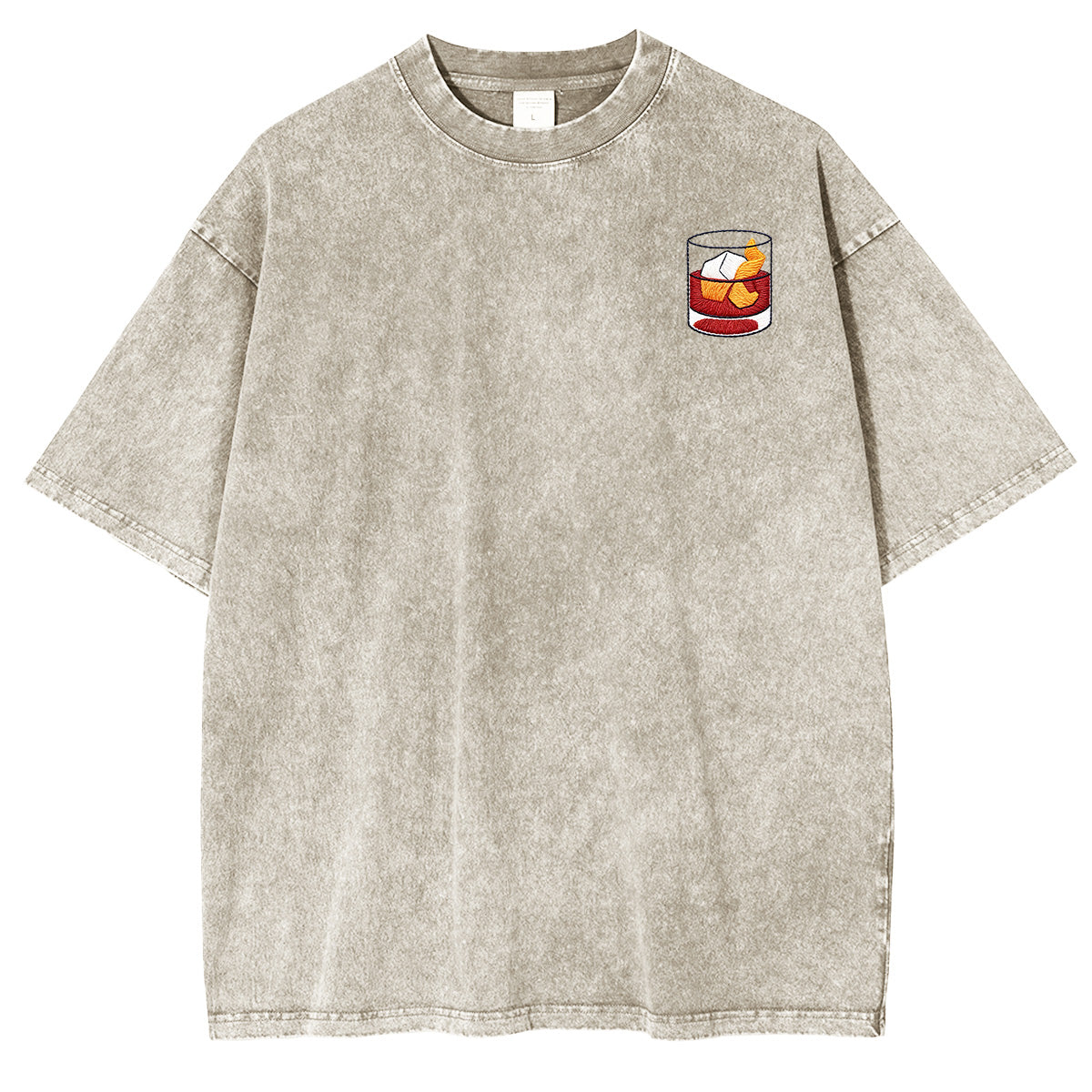Embroidered Negroni Washed T-shirt