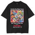 Anxiety Has Many Faces Washed T-shirt