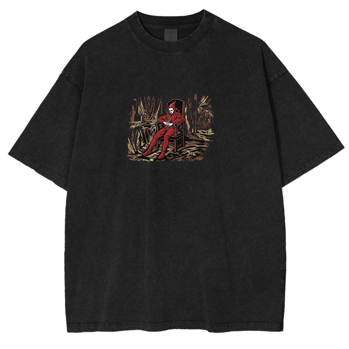 Embroidered Stanczyk Weashed Shrit