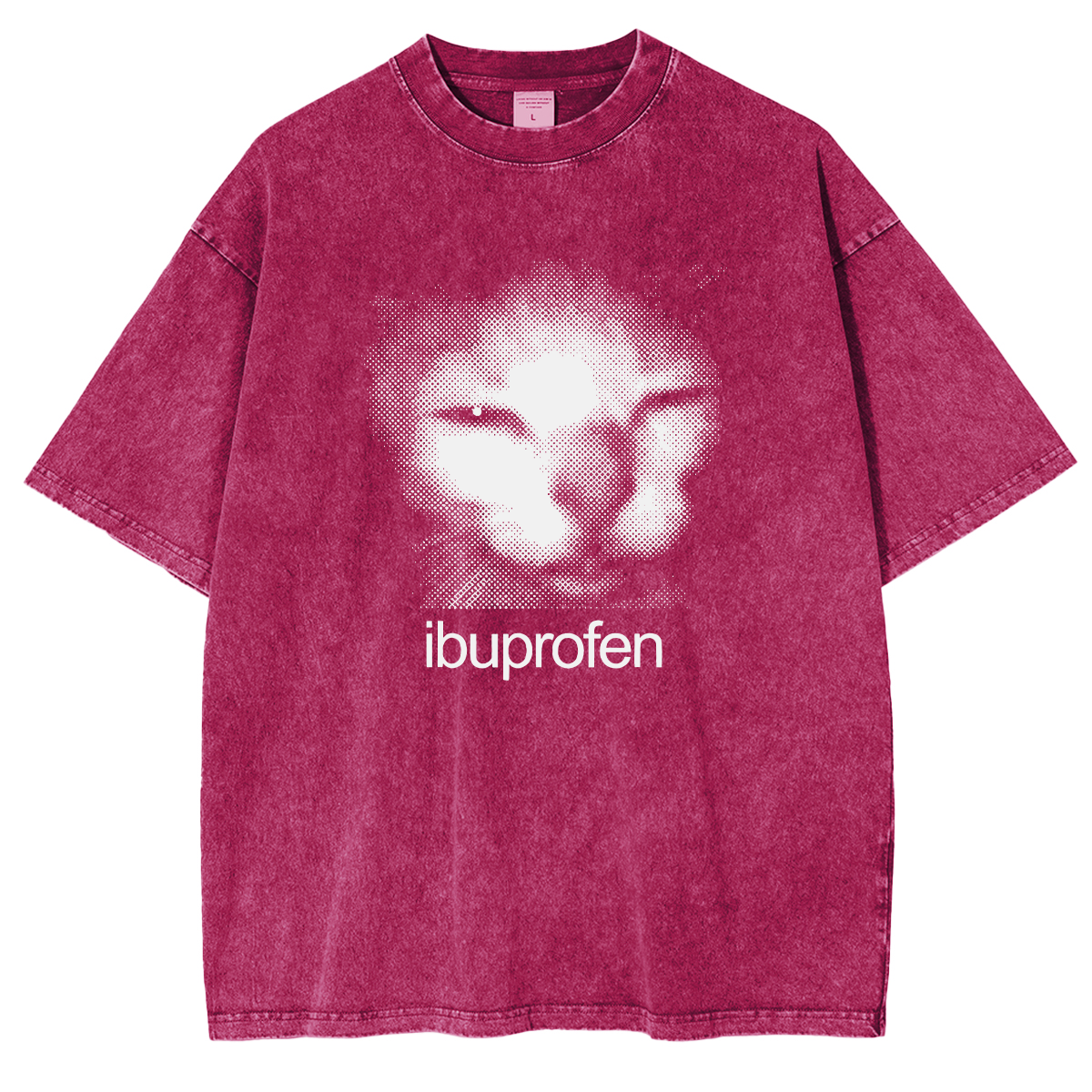 Funny Cat Washed Shrit