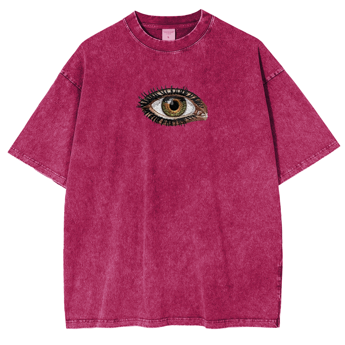 Embroidered Third Eye Washed T-shirt