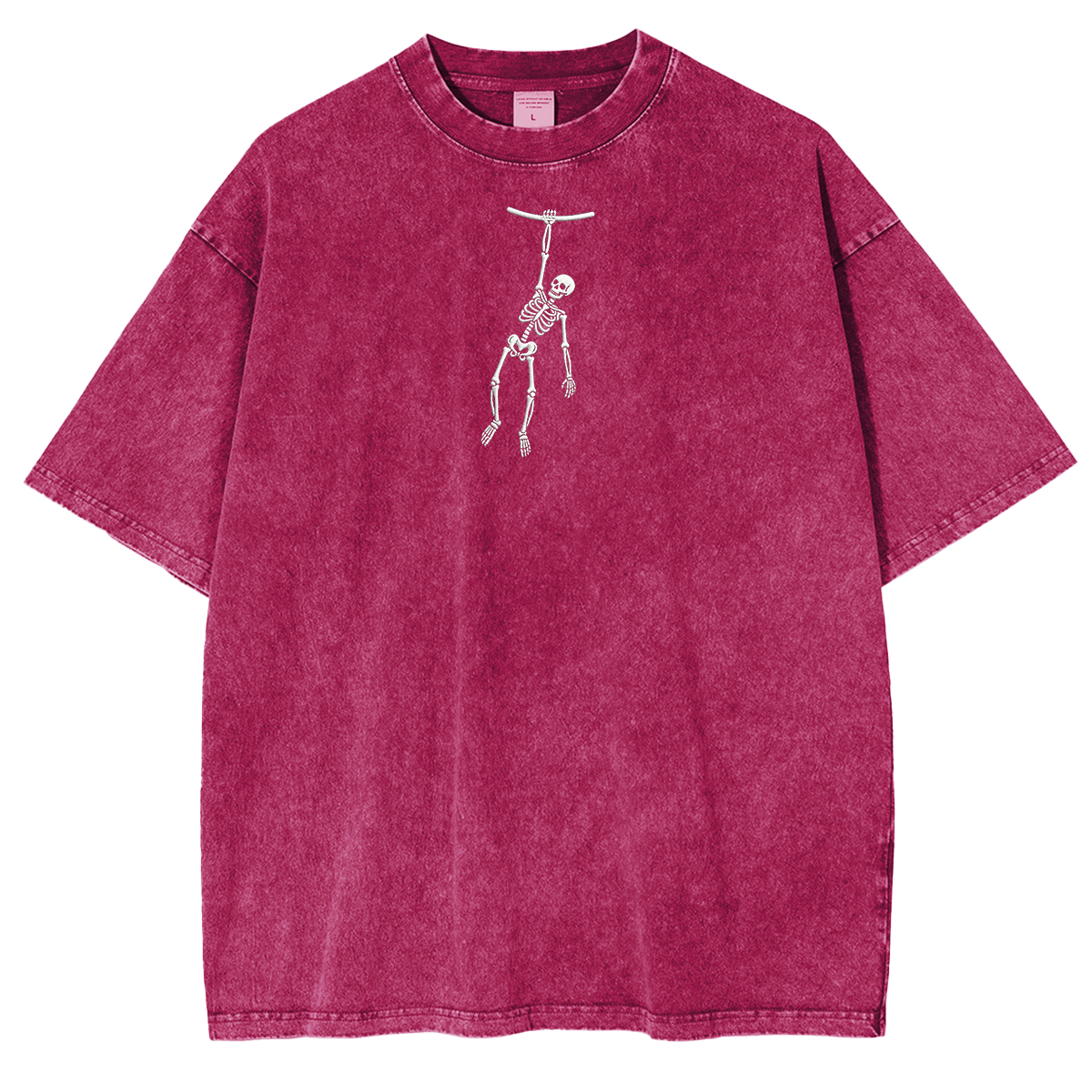 Spooky Season Skeleton Embroidered Halloween Weashed Shrit